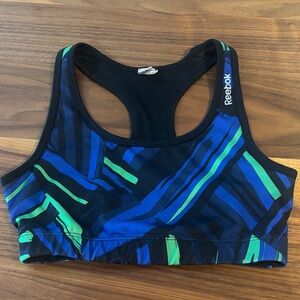 Reebok Women's Vibrant Striped Sports Bra